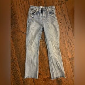 Pistola Faded Blue Cropped Jeans